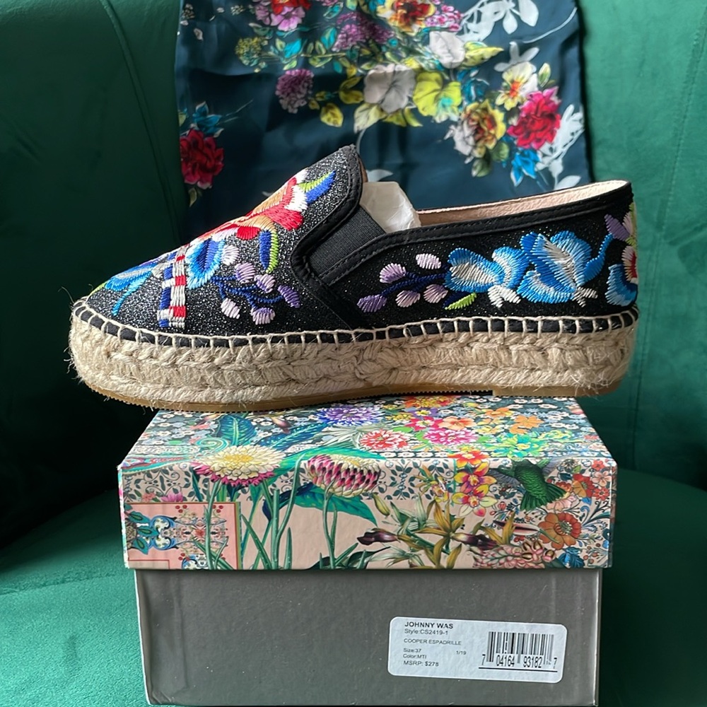 NWT Johnny Was Cooper Espadrilles